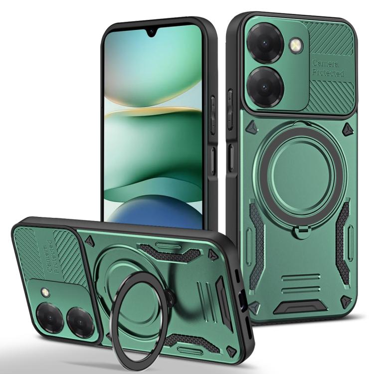 MagSafe 2 in 1 TPU Phone Case with Rotating Holder, For Redmi K90 Pro Max / Poco F8 Ultra 5G, For Redmi K90 / Poco F8 Pro 5G, For Redmi 15C 5G / 4G EU 173mm, For Redmi A5 4G 173.3mm, For Redmi 14C 5G / 4G, For Redmi Note 14 Pro+ 5G