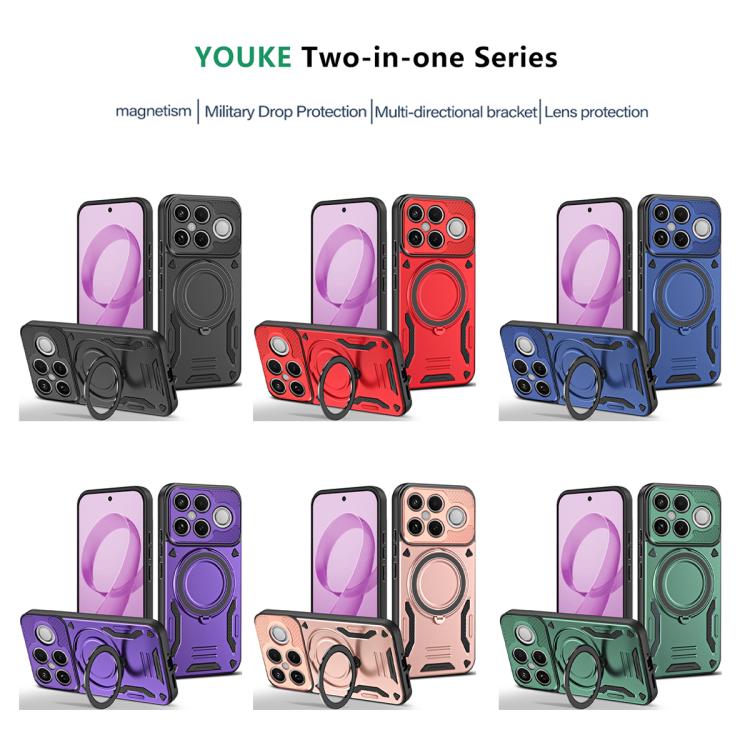 MagSafe 2 in 1 TPU Phone Case with Rotating Holder, For Redmi K90 Pro Max / Poco F8 Ultra 5G, For Redmi K90 / Poco F8 Pro 5G, For Redmi 15C 5G / 4G EU 173mm, For Redmi A5 4G 173.3mm, For Redmi 14C 5G / 4G, For Redmi Note 14 Pro+ 5G