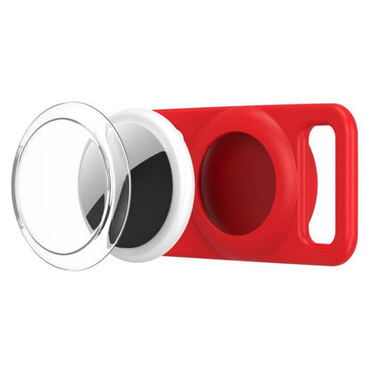 xDfind Silicone Pet Collar Tracker Transparent PC Cover, For AirTag