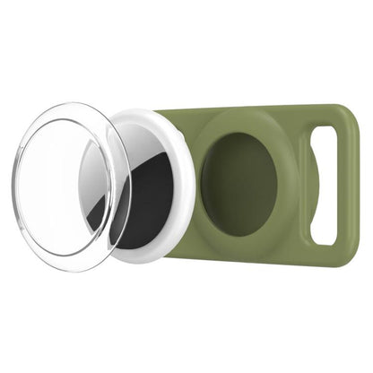 xDfind Silicone Pet Collar Tracker Transparent PC Cover, For AirTag