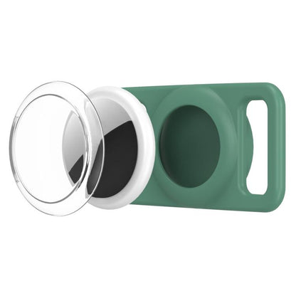 xDfind Silicone Pet Collar Tracker Transparent PC Cover, For AirTag