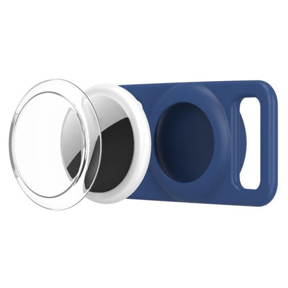 xDfind Silicone Pet Collar Tracker Transparent PC Cover, For AirTag