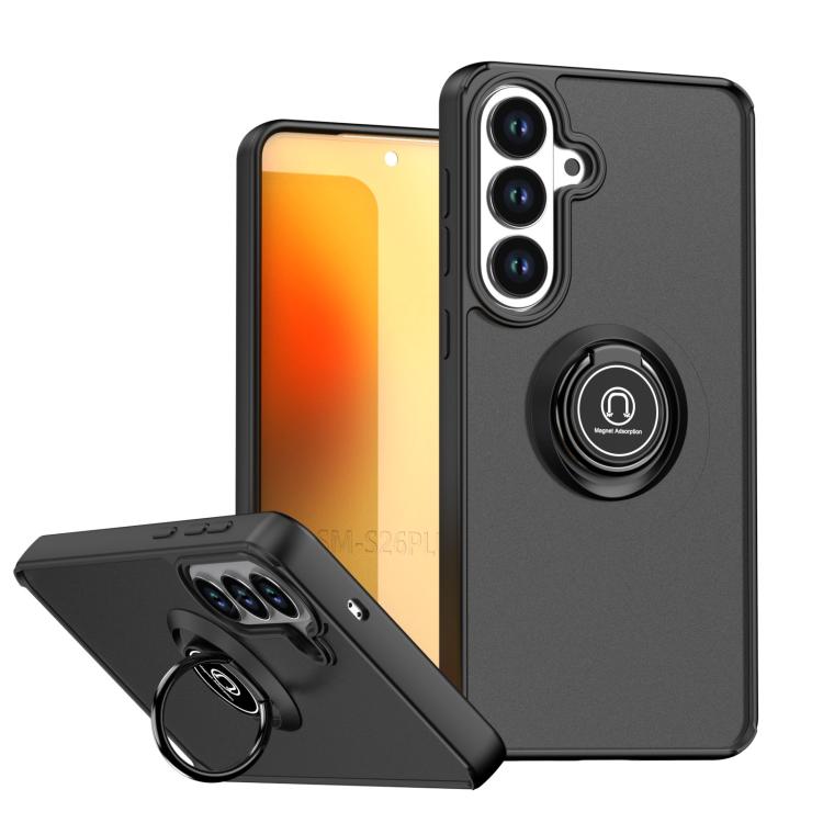 Q Shadow 1 Series TPU + PC Phone Case with Ring, For Samsung Galaxy S26+ 5G, For Samsung Galaxy S26 Pro 5G, For Samsung Galaxy S25 FE 5G