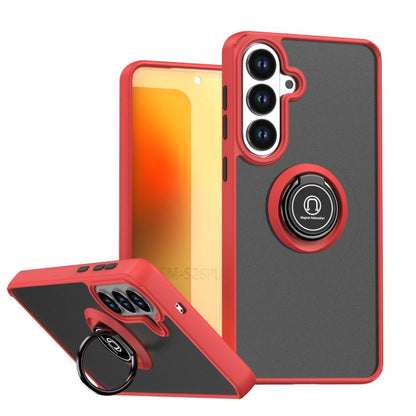 Q Shadow 1 Series TPU + PC Phone Case with Ring, For Samsung Galaxy S26+ 5G, For Samsung Galaxy S26 Ultra 5G, For Samsung Galaxy S26 5G, For Samsung Galaxy S25 FE 5G
