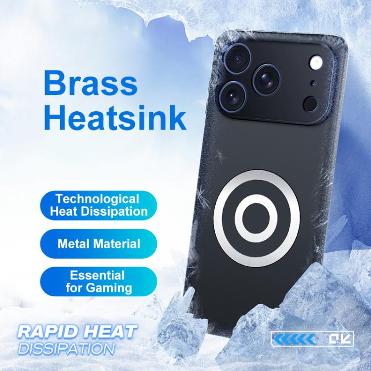 Graphene Brass Thermal Grease Cooling Frosted Magnetic Phone Case, For iPhone 17 Pro Max, For iPhone 17 Pro, For iPhone 17, For iPhone Air, For iPhone 16e, For iPhone 16 Pro Max, For iPhone 16 Pro, For iPhone 16 Plus, For iPhone 16, For iPhone 15 Pro M...
