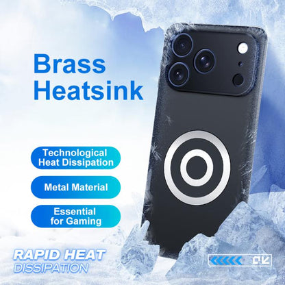 Graphene Brass Thermal Grease Cooling Frosted Magnetic Phone Case, For iPhone 17 Pro Max, For iPhone 17 Pro, For iPhone 17, For iPhone Air, For iPhone 16e, For iPhone 16 Pro Max, For iPhone 16 Pro, For iPhone 16 Plus, For iPhone 16, For iPhone 15 Pro M...