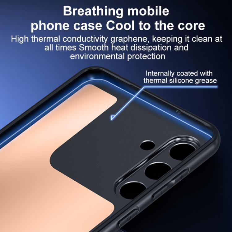 Graphene Brass Thermal Grease Cooling Frosted Magnetic Phone Case, For iPhone 17 Pro Max, For iPhone 17 Pro, For iPhone 17, For iPhone Air, For iPhone 16e, For iPhone 16 Pro Max, For iPhone 16 Pro, For iPhone 16 Plus, For iPhone 16, For iPhone 15 Pro M...