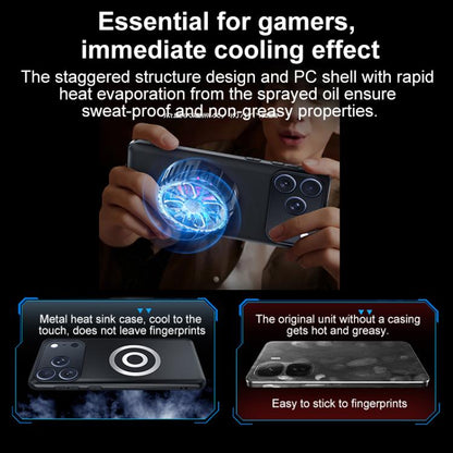 Graphene Brass Thermal Grease Cooling Frosted Magnetic Phone Case, For iPhone 17 Pro Max, For iPhone 17 Pro, For iPhone 17, For iPhone Air, For iPhone 16e, For iPhone 16 Pro Max, For iPhone 16 Pro, For iPhone 16 Plus, For iPhone 16, For iPhone 15 Pro M...