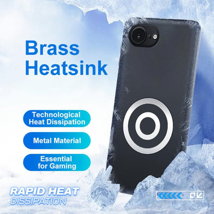 Graphene Brass Thermal Grease Cooling Frosted Magnetic Phone Case, For iPhone 17e / 16e, For iPhone 17 Pro Max, For iPhone 17 Pro, For iPhone 17, For iPhone Air, For iPhone 16 Pro Max, For iPhone 16 Pro, For iPhone 16 Plus, For iPhone 16               ...