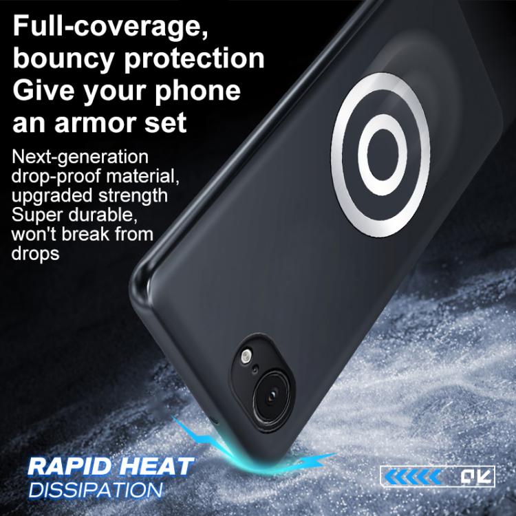 Graphene Brass Thermal Grease Cooling Frosted Magnetic Phone Case, For iPhone 17e / 16e, For iPhone 17 Pro Max, For iPhone 17 Pro, For iPhone 17, For iPhone Air, For iPhone 16 Pro Max, For iPhone 16 Pro, For iPhone 16 Plus, For iPhone 16               ...