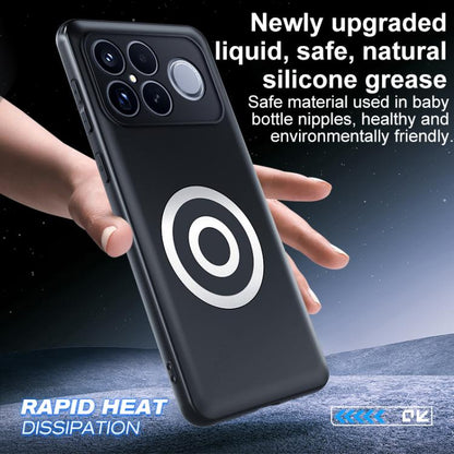 Graphene Brass Thermal Grease Cooling Frosted Magnetic Phone Case, For Redmi K90 Pro Max / Poco F8 Ultra, For Redmi K90 / Poco F8 Pro
