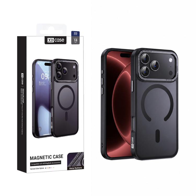 XDcase Metall-Linsenrahmen Handyhülle mit Skin-Feeling und Magnetverschluss, für iPhone 17 Pro Max, für iPhone 17 Pro, für iPhone 17