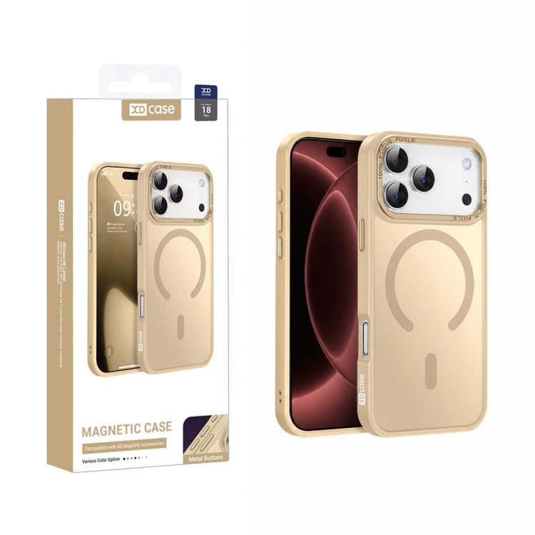 XDcase Metall-Linsenrahmen Handyhülle mit Skin-Feeling und Magnetverschluss, für iPhone 17 Pro Max, für iPhone 17 Pro, für iPhone 17