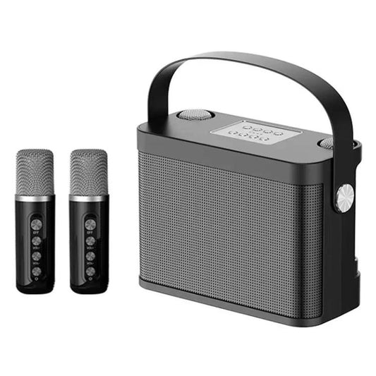 YS-219 Mini enceinte karaoké portable sans fil Bluetooth avec 2 microphones
