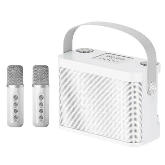 YS-219 Mini enceinte karaoké portable sans fil Bluetooth avec 2 microphones