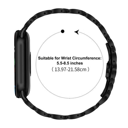 Slim Butterfly Buckle Metal Stainless Steel Watch Band, For Xiaomi Smart Band 11 / 10 / 9 / 8, For Xiaomi Smart Band 10 Pro / Redmi Watch6 / 5