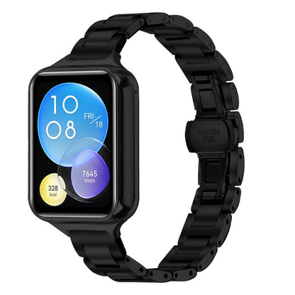 Slim Butterfly Buckle Metal Stainless Steel Watch Band, For Xiaomi Smart Band 11 / 10 / 9 / 8, For Xiaomi Smart Band 10 Pro / Redmi Watch6 / 5