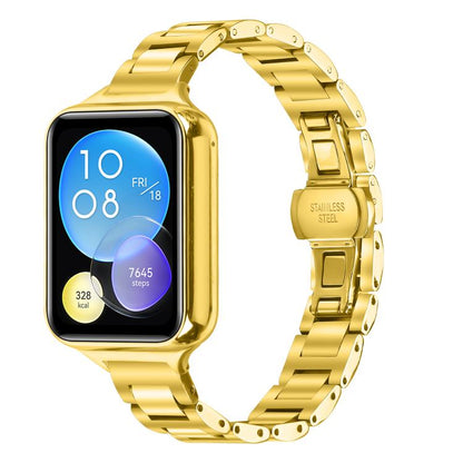 Slim Butterfly Buckle Metal Stainless Steel Watch Band, For Xiaomi Smart Band 11 / 10 / 9 / 8, For Xiaomi Smart Band 10 Pro / Redmi Watch6 / 5
