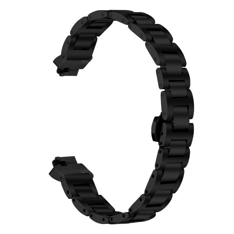 Slim Butterfly Buckle Metal Stainless Steel Watch Band, For Fitbit Inspire 3, For Fitbit Ace 3 / Ace 2 / Inspire 2
