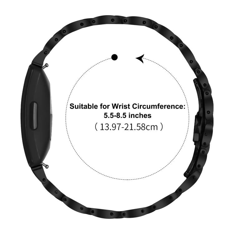 Slim Butterfly Buckle Metal Stainless Steel Watch Band, For Fitbit Inspire 3, For Fitbit Ace 3 / Ace 2 / Inspire 2