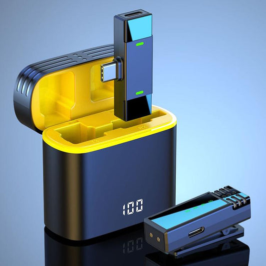 J68 Live Audio Recording Mini Lavalier Wireless Microphone, 1 Mic + Type-C Plug, 1 Mic + 8 Pin Plug, 1 Mic + Type-C / 8 Pin Plug