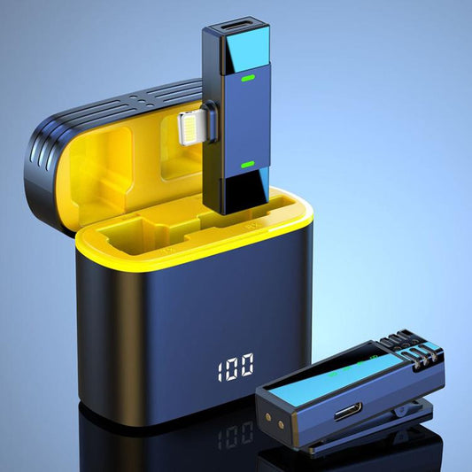 J68 Live Audio Recording Mini Lavalier Wireless Microphone, 1 Mic + Type-C Plug, 1 Mic + 8 Pin Plug, 1 Mic + Type-C / 8 Pin Plug