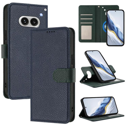 Detachable Litchi Texture Magnetic Vegan Leather Phone Case, For Nothing CMF Phone 1, For Nothing Phone 2a