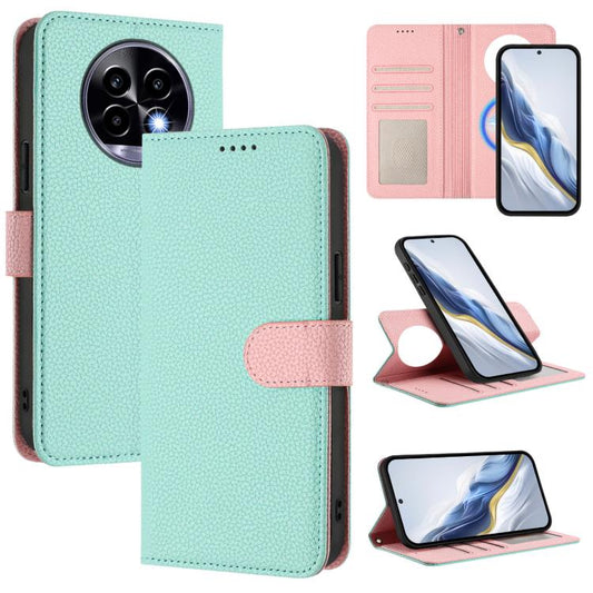 Detachable Litchi Texture Magnetic Vegan Leather Phone Case, For Realme 13 Pro / 13 Pro+ 5G