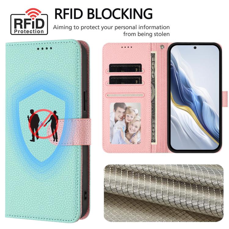 Detachable Litchi Texture Magnetic Vegan Leather Phone Case, For Realme 13 Pro / 13 Pro+ 5G