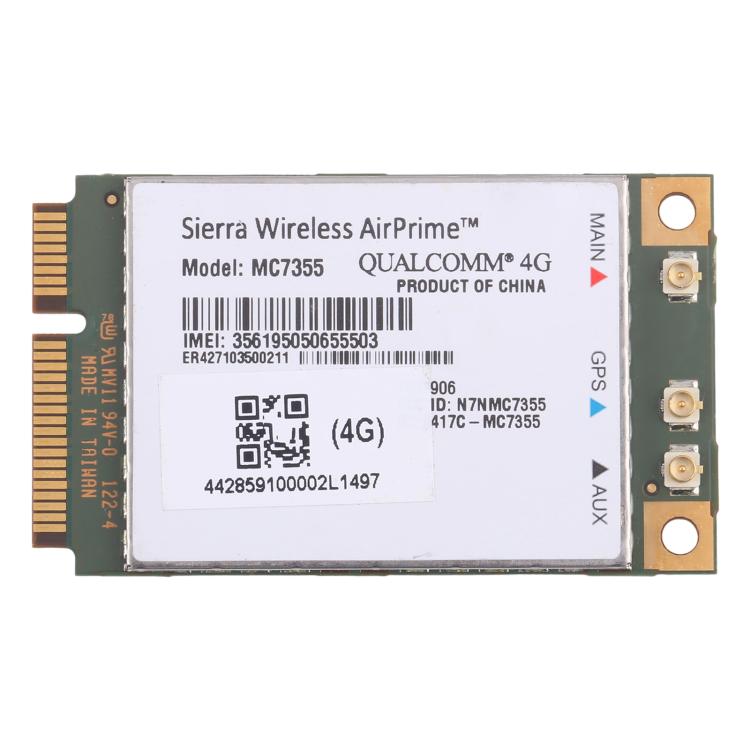 Module sans fil WiFi PCI-E M.2 Sierra Wireless AirPrime MC7355 AT&T 4G LTE/HSPA+ 100 Mbps, MC7355