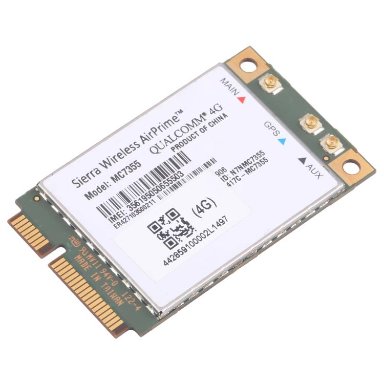 Module sans fil WiFi PCI-E M.2 Sierra Wireless AirPrime MC7355 AT&T 4G LTE/HSPA+ 100 Mbps, MC7355