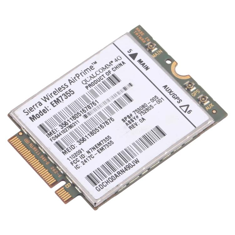 EM7355 Gobi5000 WWAN 4G LTE 753080-005 Pour HP EliteBook 820 840 850 G1, EM7355 Gobi5000