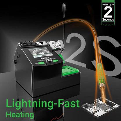 2UUL NT210 NextTip 80W Soldering Station Compatible with C115 / C210 / C245 Handle, EU Plug, US Plug