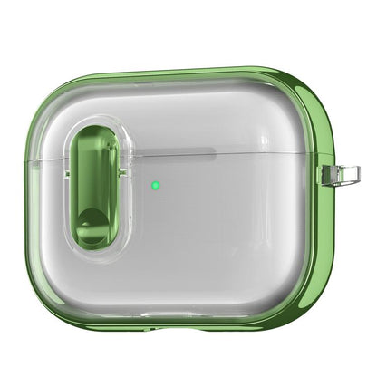 Clear Electroplating Wireless Earphones Case with Switch, For AirPods 5 / 4, For AirPods Pro 3, For AirPods Pro 2, For AirPods Pro