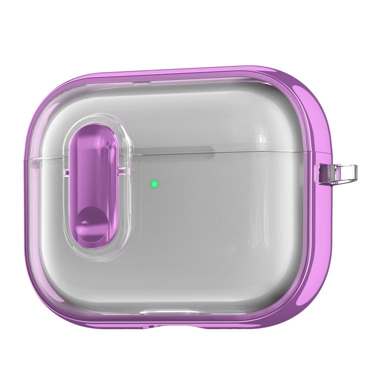 Clear Electroplating Wireless Earphones Case with Switch, For AirPods 5 / 4, For AirPods Pro 3, For AirPods Pro 2, For AirPods Pro