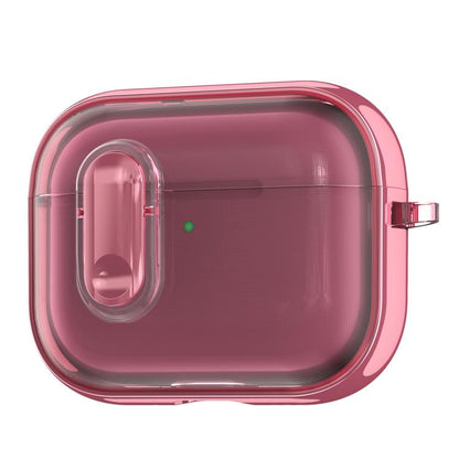 Clear Electroplating Wireless Earphones Case with Switch, For AirPods 5 / 4, For AirPods Pro 3, For AirPods Pro 2, For AirPods Pro