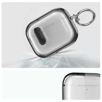 Clear Electroplating Wireless Earphones Case with Switch, For AirPods Pro 3, For AirPods 4, For AirPods Pro 2, For AirPods Pro
