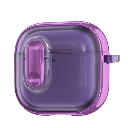 Clear Electroplating Wireless Earphones Case with Switch, For AirPods 5 / 4, For AirPods Pro 3, For AirPods Pro 2, For AirPods Pro