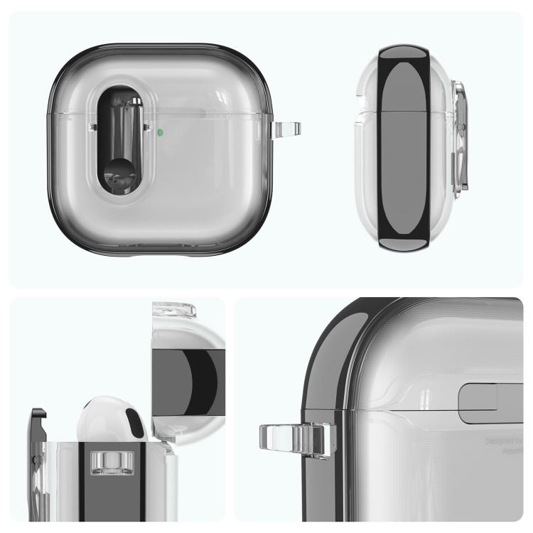 Clear Electroplating Wireless Earphones Case with Switch, For AirPods 5 / 4, For AirPods Pro 3, For AirPods Pro 2, For AirPods Pro