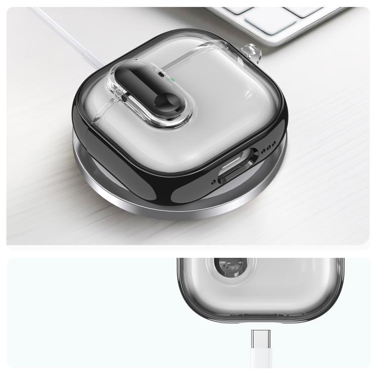 Clear Electroplating Wireless Earphones Case with Switch, For AirPods 5 / 4, For AirPods Pro 3, For AirPods Pro 2, For AirPods Pro
