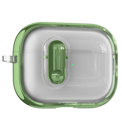 Clear Electroplating Wireless Earphones Case with Switch, For AirPods 5 / 4, For AirPods Pro 3, For AirPods Pro 2, For AirPods Pro
