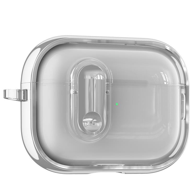 Clear Electroplating Wireless Earphones Case with Switch, For AirPods 5 / 4, For AirPods Pro 3, For AirPods Pro 2, For AirPods Pro