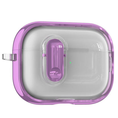 Clear Electroplating Wireless Earphones Case with Switch, For AirPods 5 / 4, For AirPods Pro 3, For AirPods Pro 2, For AirPods Pro