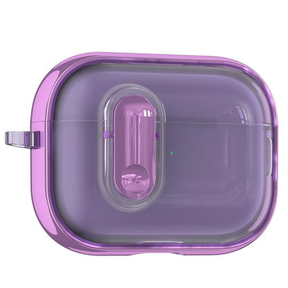 Clear Electroplating Wireless Earphones Case with Switch, For AirPods 5 / 4, For AirPods Pro 3, For AirPods Pro 2, For AirPods Pro