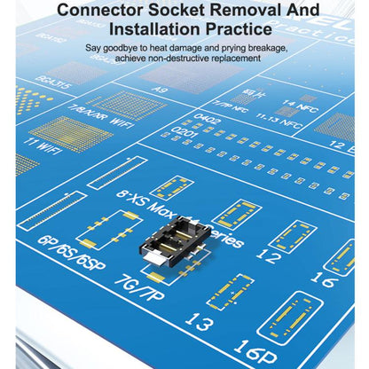RELIFE RL-044R BGA Chip Connector Socket Welding Test Pract CE Board Compatible with iPhone 17 Series, RELIFE RL-044R