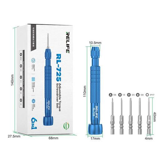 RELIFE RL-725 Adjustable Torque Screwdriver Set, RELIFE RL-725