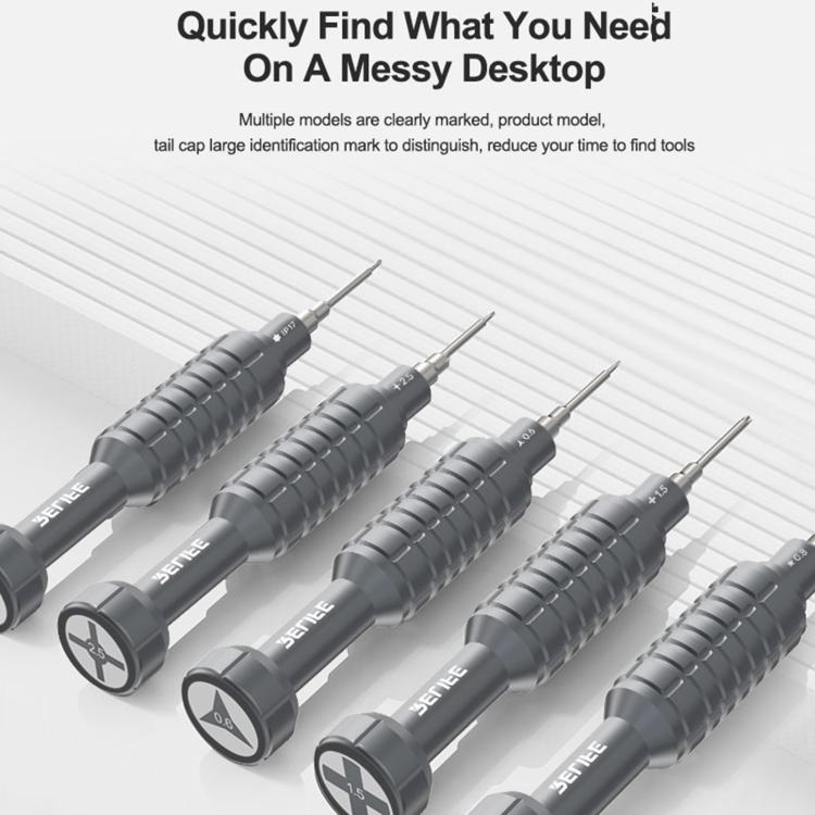 RELIFE RL-730A 5 in 1 Steel Cannon King Classic Series Aluminum Alloy Screwdriver Set, 5 in 1 Set