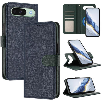 Detachable Litchi Texture Magnetic Side-Patch Vegan Leather Phone Case, For Google Pixel 10 Pro XL, For Google Pixel 10 / 10 Pro, For Google Pixel 9 Pro XL, For Google Pixel 9 / 9 Pro, For Google Pixel 8 Pro, For Google Pixel 8