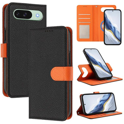 Detachable Litchi Texture Magnetic Side-Patch Vegan Leather Phone Case, For Google Pixel 10 Pro XL, For Google Pixel 10 / 10 Pro, For Google Pixel 9 Pro XL, For Google Pixel 9 / 9 Pro, For Google Pixel 8 Pro, For Google Pixel 8