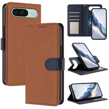 Detachable Litchi Texture Magnetic Side-Patch Vegan Leather Phone Case, For Google Pixel 10 Pro XL, For Google Pixel 10 / 10 Pro, For Google Pixel 9 Pro XL, For Google Pixel 9 / 9 Pro, For Google Pixel 8 Pro, For Google Pixel 8